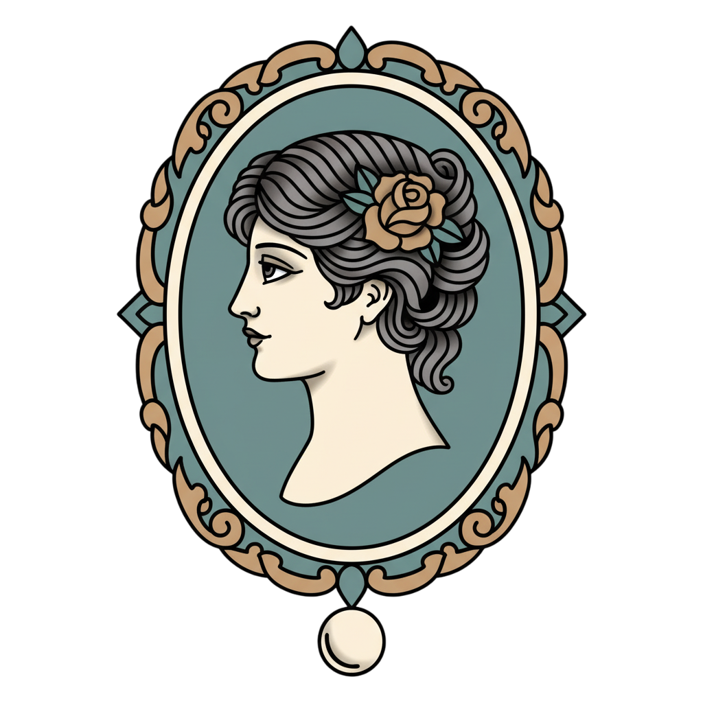 Woman in the Mirror size 8x10cm / 3x4