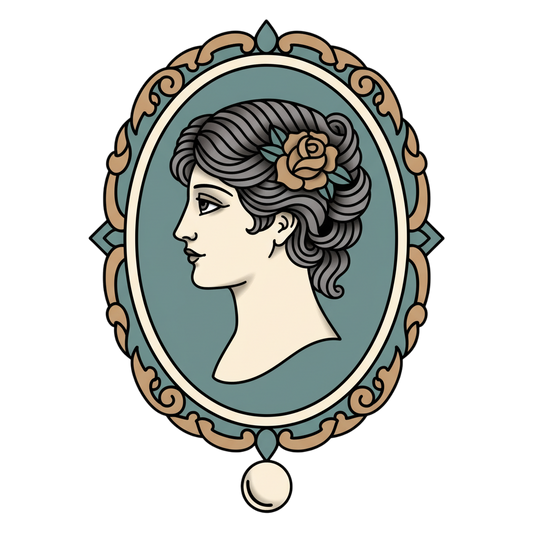 Woman in the Mirror size 8x10cm / 3x4